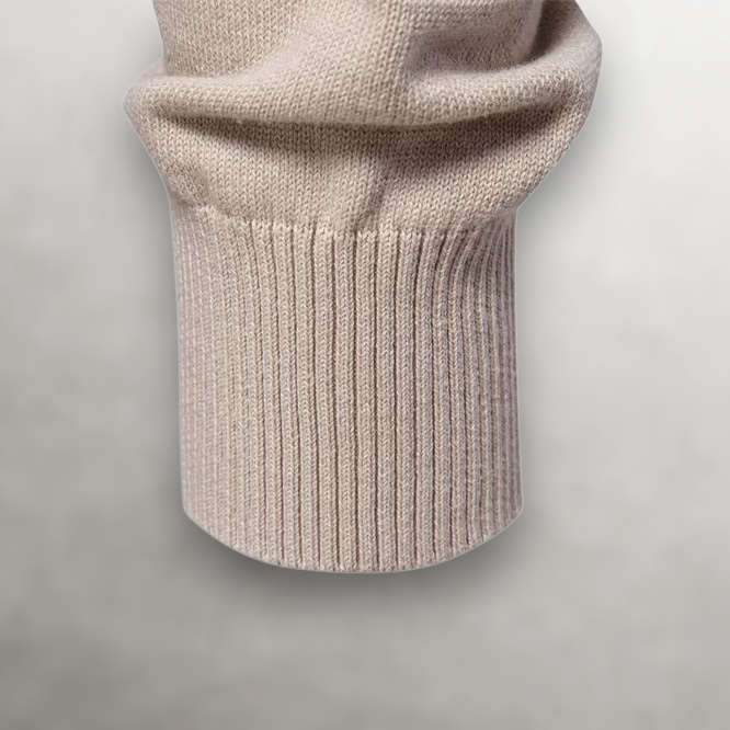 Structured Grid Cotton Sweater