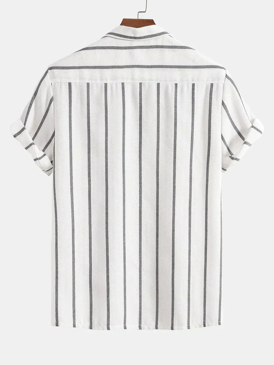 Men’s Striped Cuban Shirt & Shorts Set